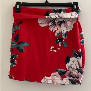 Charlotte Russe floral Bodycon Mini Skirt NWOT